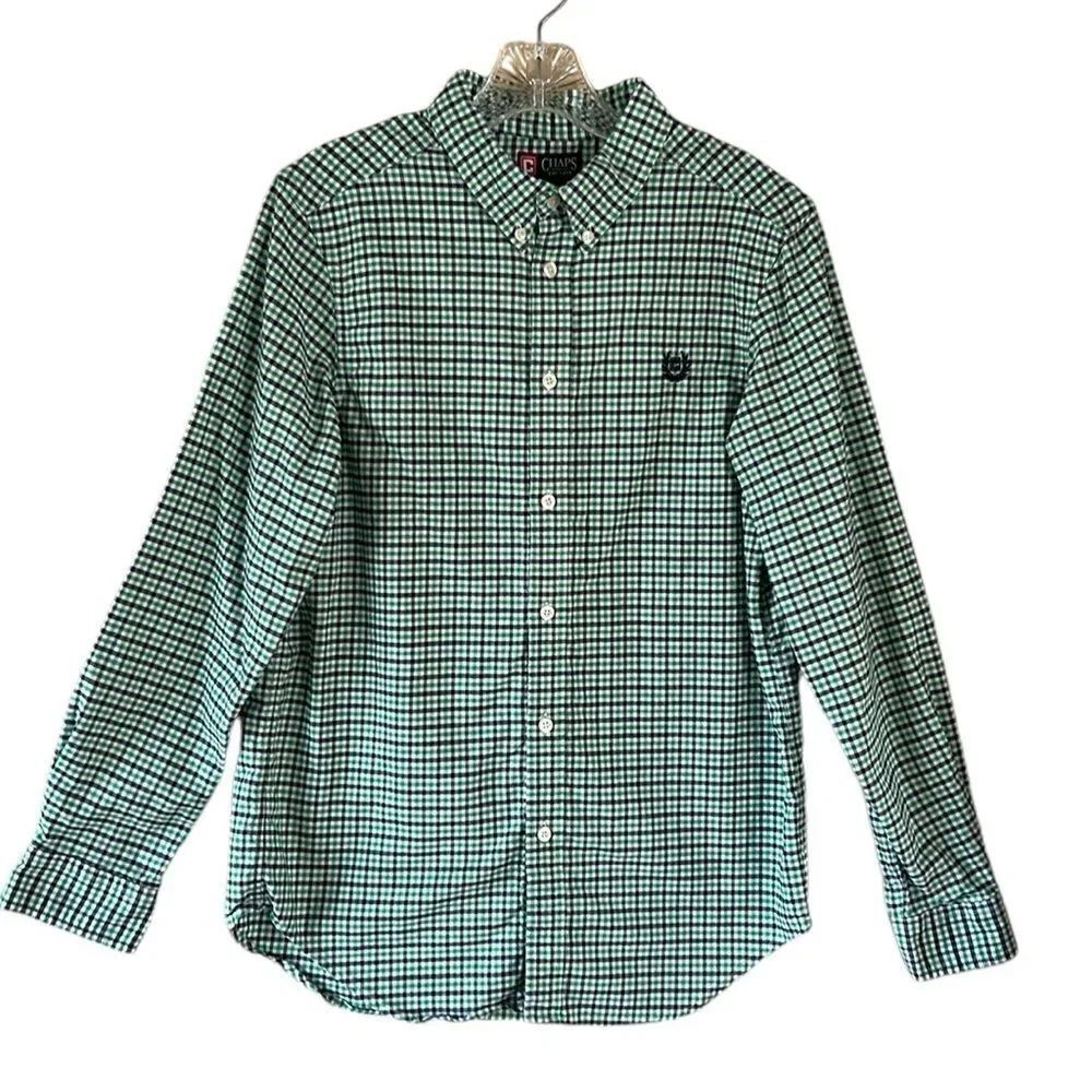 Chaps Boys Plaid Oxford Shirt